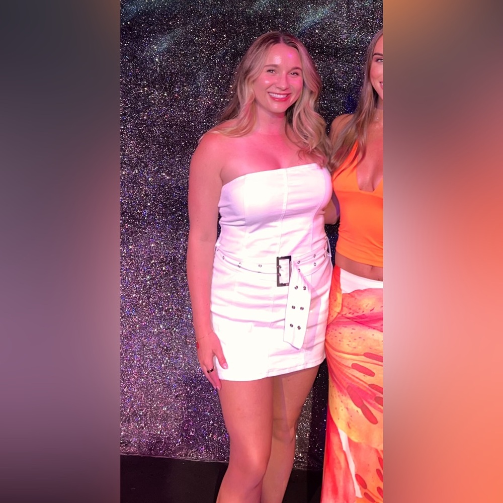 Revolve Rosie Strapless Dress in White - Superdown - Picture 2 of 4